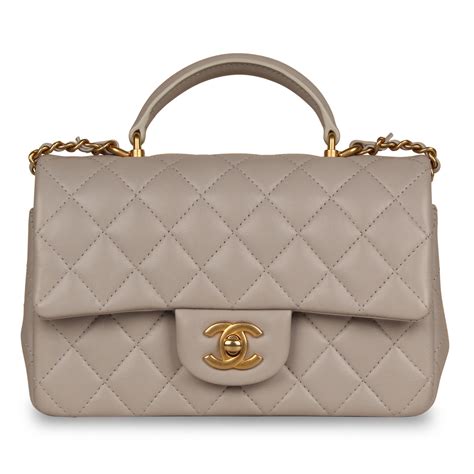 chanel grosgrain mini flap bag|Mini flap bag with top handle, Lambskin & lacquered metal.